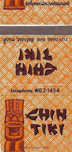 Chin Tiki - Matchbook (newer photo)